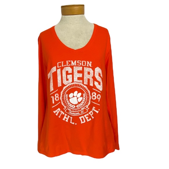 Clemson University Women’s Long Sleeve T-shirt Large - Picture 1 of 5